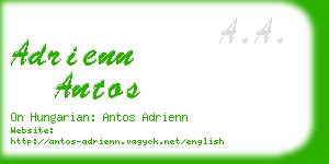 adrienn antos business card